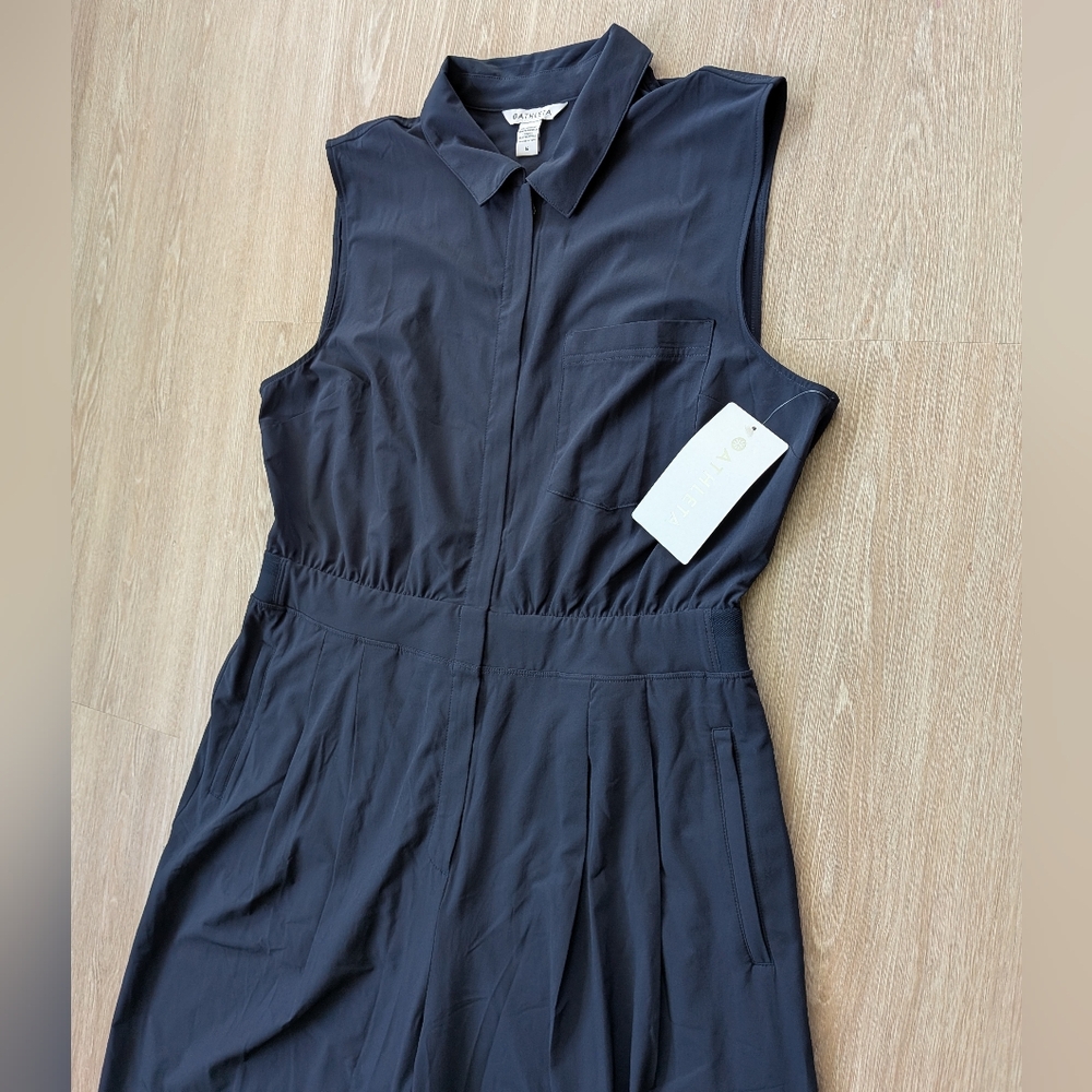 Athleta Jumpsuit Women's 16 Brooklyn Heights Wide Leg NWT - Picture 3 of 11